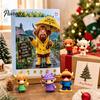 Holiday Atmosphere Decor 3D Highland Cow Advent Calendar 2026, 24 Days Collectible Figures Soft PVC Doll Toy Christmas Countdown Calendar, Cute