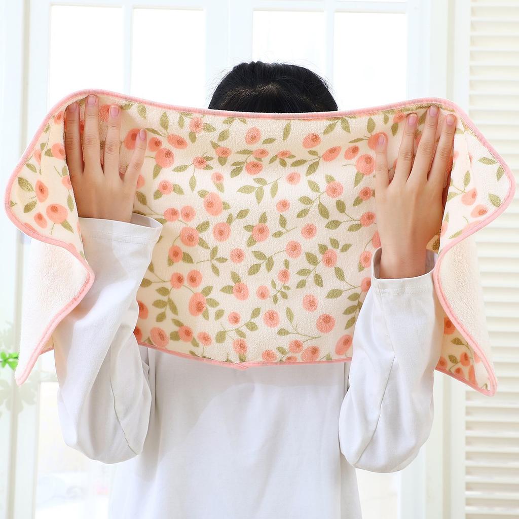 Neues Weiches, Saugfähiges Verdicktes Korallenvlieshandtuch für den Heimgebrauch Niedliches Gesichtstuch zum Waschen und Abtrocknen der Haare