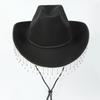 New Holiday Performance Western Cowboy Hat, Masquerade Party Prop, Performance Hat, Bridal Hat, Top Hat, Jazz Hat