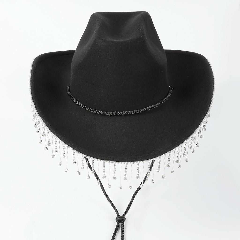 New Holiday Performance Western Cowboy Hat, Masquerade Party Prop, Performance Hat, Bridal Hat, Top Hat, Jazz Hat