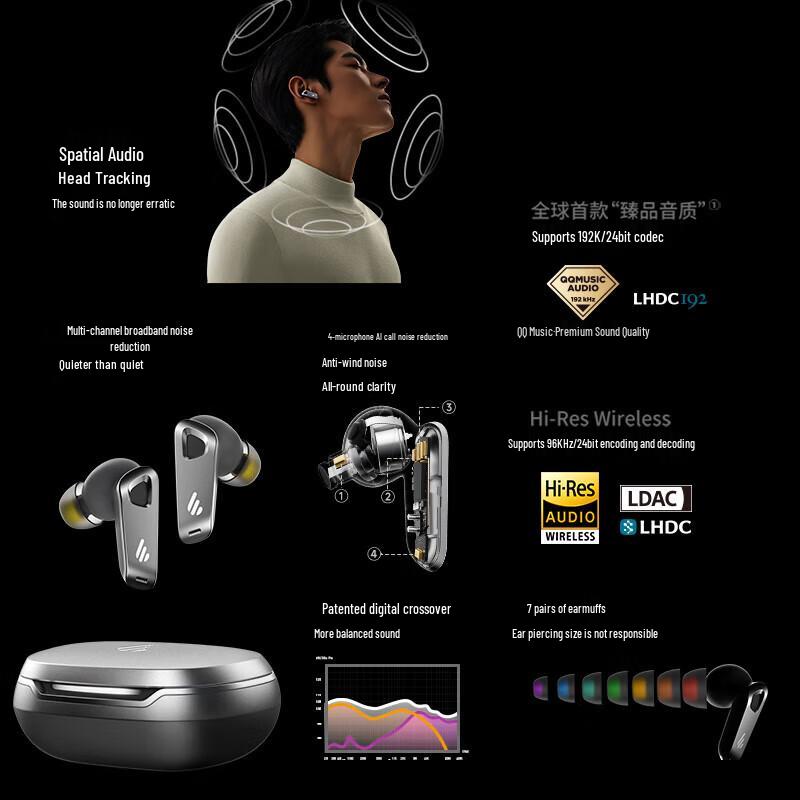 Edifier NeoBuds Pro2 Ultra-Wide Noise Cancelling Bluetooth Earbuds