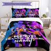 Cacciatori di Demoni Kpop Personalizza il tuo nome Set Biancheria da Letto Copripiumino Traspirante con Federe Decorazione per la Casa Regalo di Compleanno