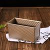 Rectangle Loaf Pan with Lid Non-Stick Bread Baking Pan Carbon Steel Corrugated Toast Box Toast Mold for Oven Baking Tool
