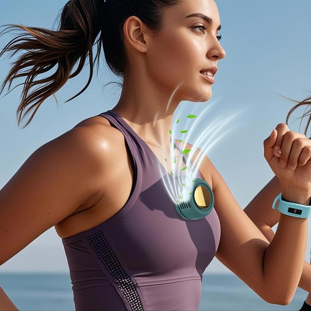 Clip On Fan Bladeless Portable Fan with Clip Air Cooler Quiet 360 Rotation Battery Operated Cool Gadgets for Neck Waist Camping