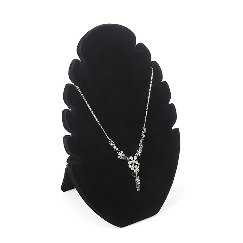 Suport de Afișare Colier de Catifea cu Crestături Multiple, Rack de Depozitare Bijuterii, Suport pentru Tejghea, Vitrină