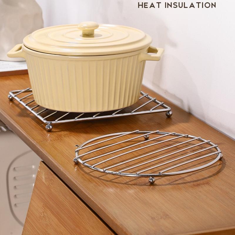 1Pcs Square Metal Pot Mat Coaster Insulation Pad Suitable for Dishes Casserole Hot Pot Table Cookware Stand Placemat Kitchen Tools