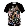 T-shirt Uomo Donna Anime Stampa 3D Streetwear Demon Slayer Kimetsu No Yaiba Harajuku Moda Tshirt Unisex Maglietta Top Abbigliamento