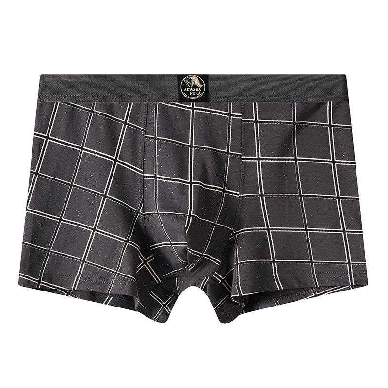 Men's New Autumn Trend Printed Cotton Breathable Flat Angle Underwear