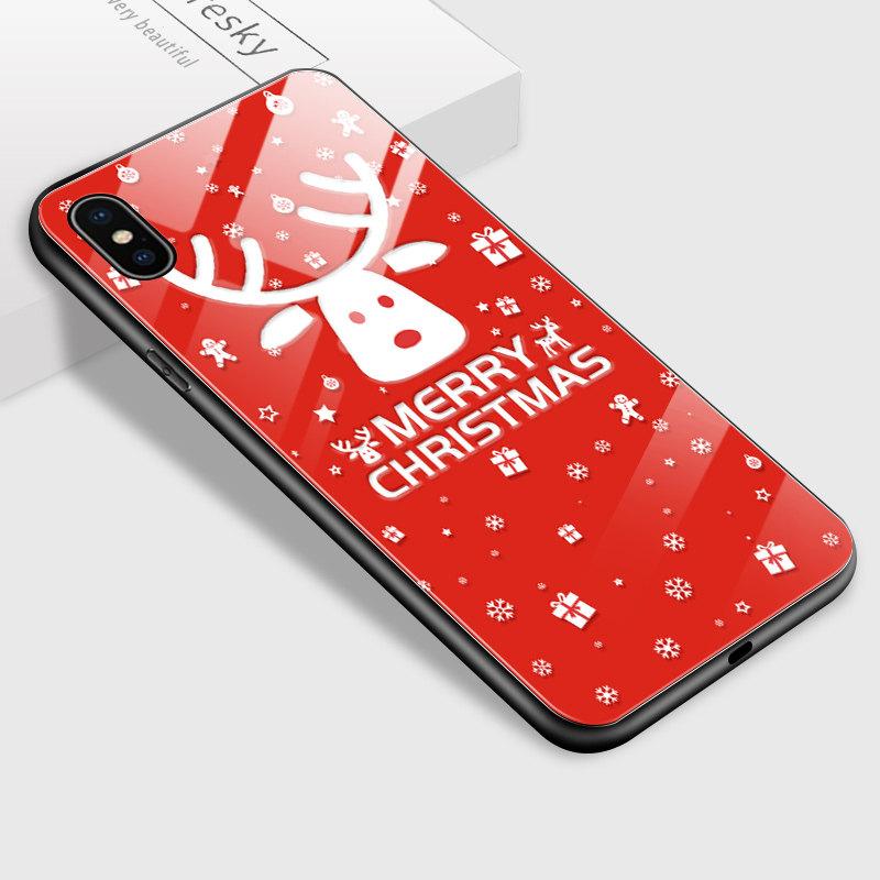 

Рождественский Рождественский чехол из закаленного стекла для iPhone Samsung Galaxy Infinix, противоударный чехол из ТПУ с мягким краем для смартфона Infinix Smart 7