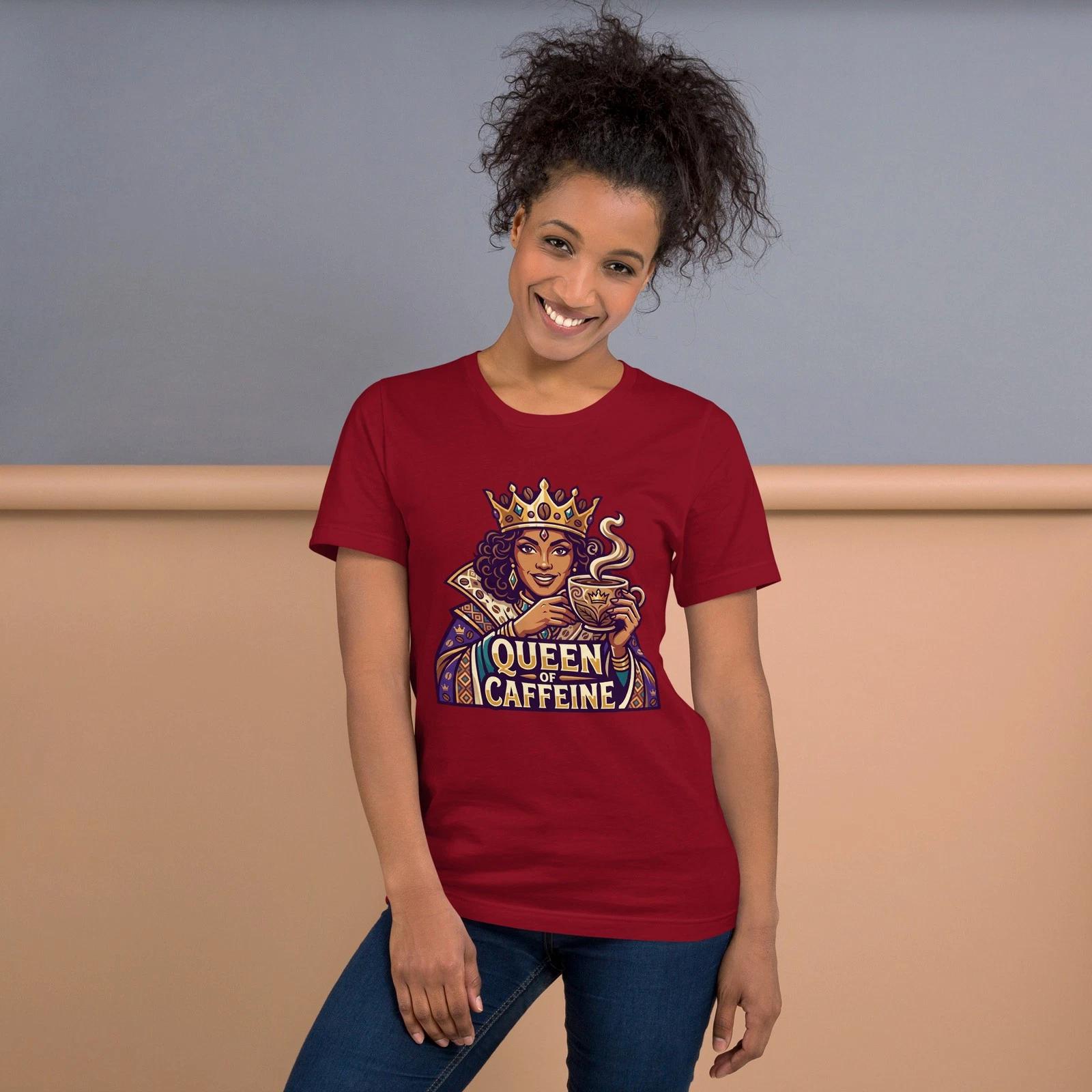 Queen Of Caffeine - Women s T Shirt - Sizes XS-2XL 3XL