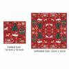 Reindeer Design Christmas Disposable Tableware Color Printed Party Dinnerware Set  Venue Decoration