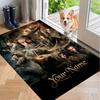 Custom Name The Hobbit Crystal Velvet Floor Rug Personalized Text Soft Carpet Home Decor