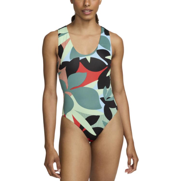 Nike One piece Swimsuit Women s Steam Green FZ6264-376 XL
