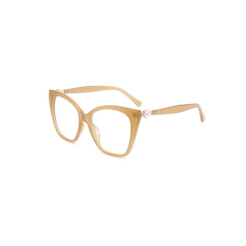 Big-frame cat's eye glasses trend computer goggles fashion flat mirror with myopia frame