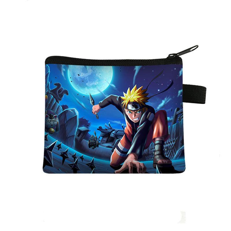 Cute Bag Naruto Children'S Change Bag, Male And Female Students' Simple Card Bag, Middle School Student Zipper Storage Bag Batch