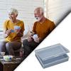 QUHSSHIK 2 Sets of ABS Playing Card Cases, Keeps Playing Cards Organized and Secure, Transparent Deck Cases, as Shown