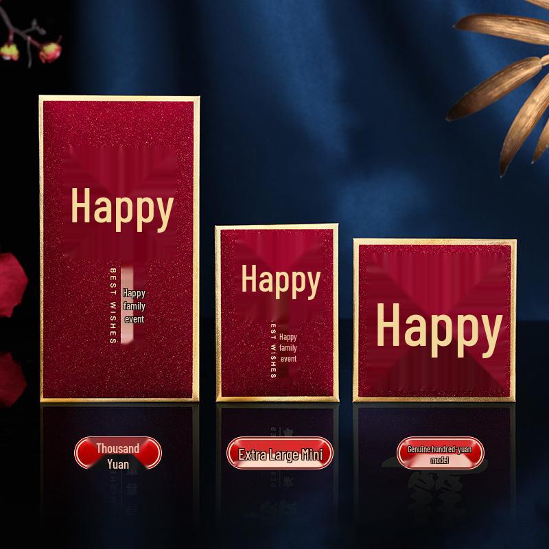 2025 New Style Red Wedding Envelopes: Large, Medium & Small Lai See Money Gift Pockets