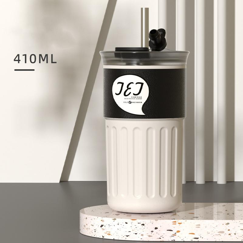 

Вместимость 410 мл Изолированная кофейная кружка из нержавеющей стали 361 Термосы Мода Легкая Портативная Подарок Сопровождающая бутылка для воды 410ml