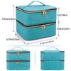 Nail Polish Organizer Handheld Double Layer CosmeticOrganizer Tote Bag For Girls And Women Nail Art, EssentialOil, Cosmetic Set