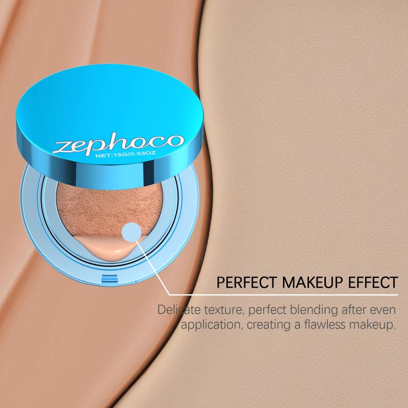 Cushion Foundation Concealer Matte Long Lasting Oil-Control Waterproof CC Cream Nature Whitening Face Makeup Cosmetics BB Cream