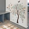 2 Pcs Creative Painted Branches Birds Bedroom Living Room Home Background Beautification Decoration Wall Stickers