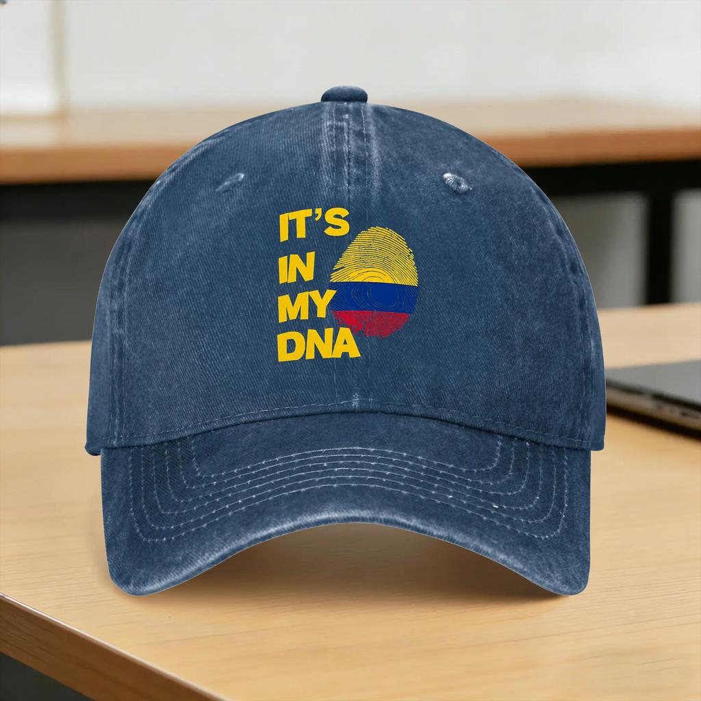 Baseball Cap Colombia Flag Fingerprint Summer yk Cute Hip Hop Hats Unisex Adult Design Hunting Camping Wholesale Baseball Caps