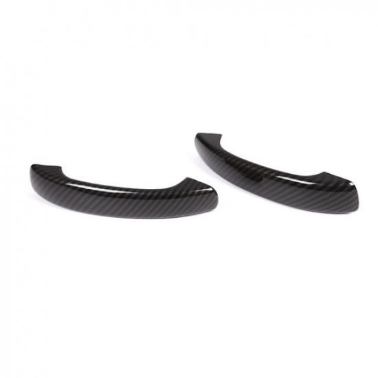 ABS Carbon Door Grab Handle Cover Accessories Trim For Mercedes-Benz Smart 09-15