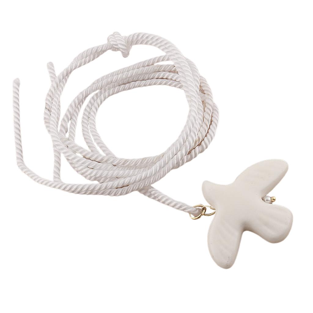 White Dove Necklace Women Jewelry Present Beads Necklace Perfect for Work School Various Occasions Enhancing Any Outfit