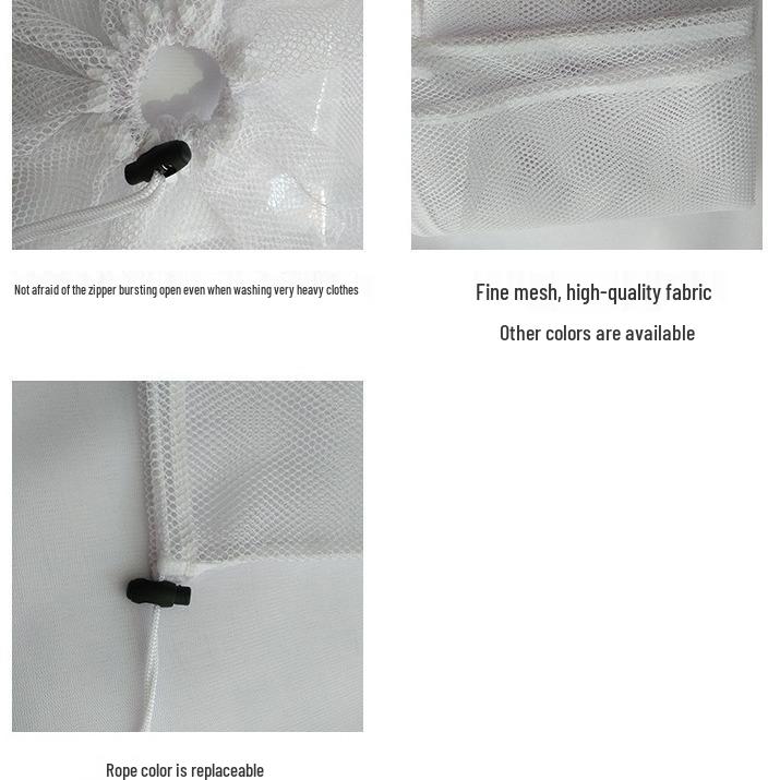 Sac à linge en filet extra large pour rideaux et couvertures - Options de maille fine et grossière