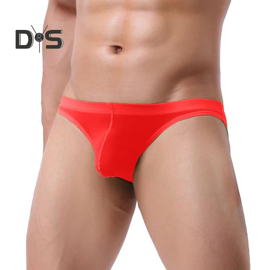 Bragas sexis con cintura elástica, bragas de seda de hielo ultrafinas de verano a la moda de Color sólido