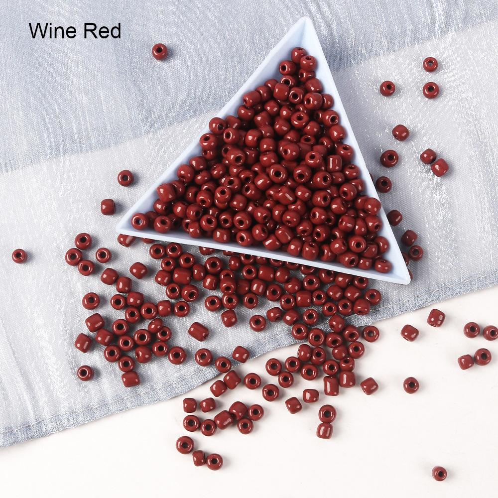 2/3/4 Mm Solid Color Glass Rice Beads Beaded Diy Handmade Necklace Bracelet Beaded Loose Beads Jewelry Accessories Material