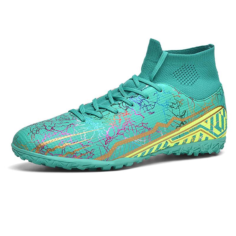 Mens Football Shoes High Top FG/TF Grass Adult Professional Non Slip Football Boots Outdoor Futsal Court Football Boot for Men