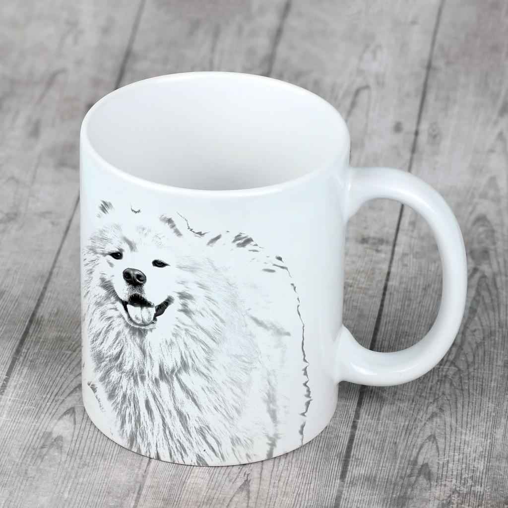Samoyed, Bjelkier, Samoiedskaya Sobaka - Cup with a Dog, Cute Cup with Graphics, a Gift with Your Photo from the Art-Dog Brand