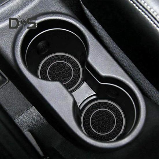 2 bucăți suport de pahare pentru mașină, rezistent la căldură, design anti-alunecare, model de caneluri, rezistent la apă, suport universal pentru pahare, accesorii de interior auto