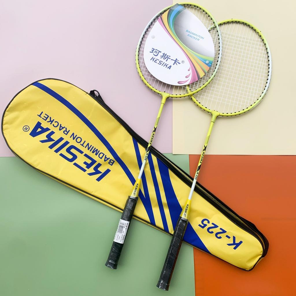 Youth Adult Entertainment Racket Badminton Racket Ferroalloy Double Racket Set