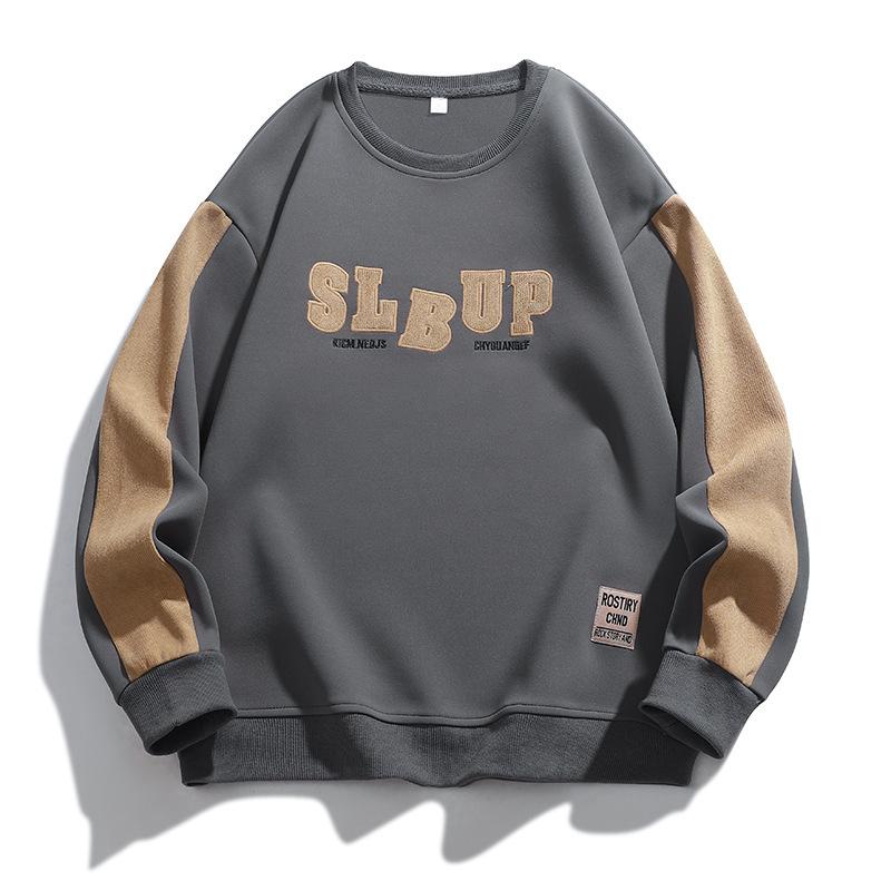 New Year Round Sweater Men's Autumn and Winter Large-size Printed Sweater Men's Top