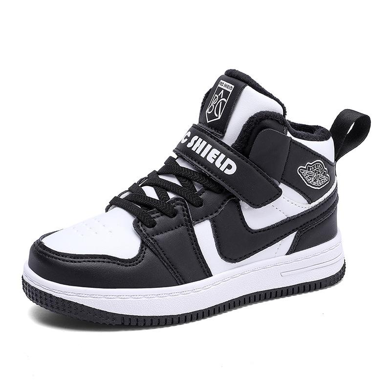 Children's Fashion Personalized Board Shoes 2025 Autumn and Winter Boys' Velvet Comfortable Warm Shoes Girls' Casual Outdoor Sports Shoes
