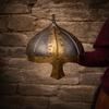 Medieval Viking Helmet Replica Handcrafted Steel Brass Decor Collectible Historical Warrior Display Gift Prop