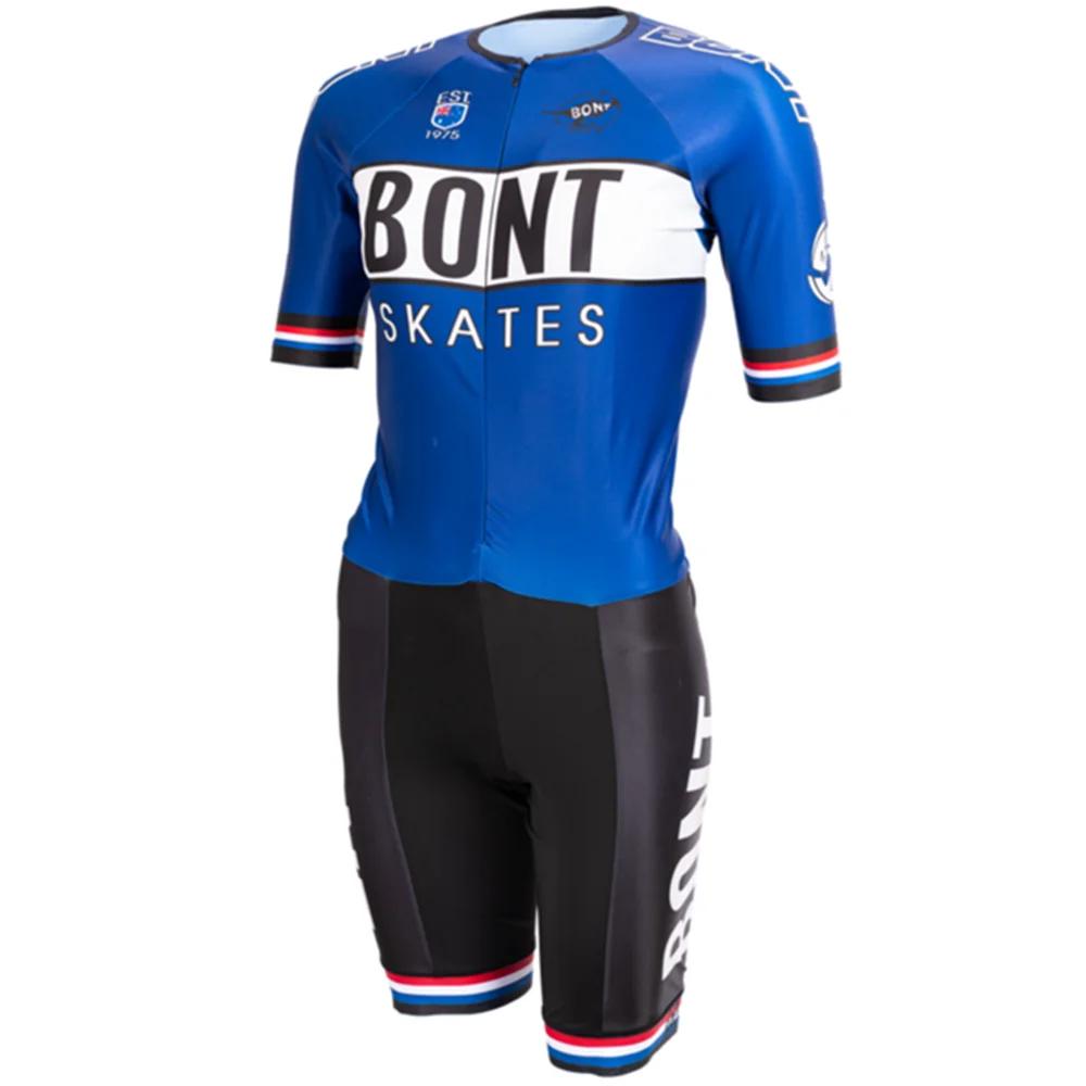 

BONT Мужской Костюм для Скоростного Катания на Роликах Скинсьют Pro Team Fast Skate Одежда для Триатлона Ropa Ciclismo Велосипедная Одежда Комбинезон S