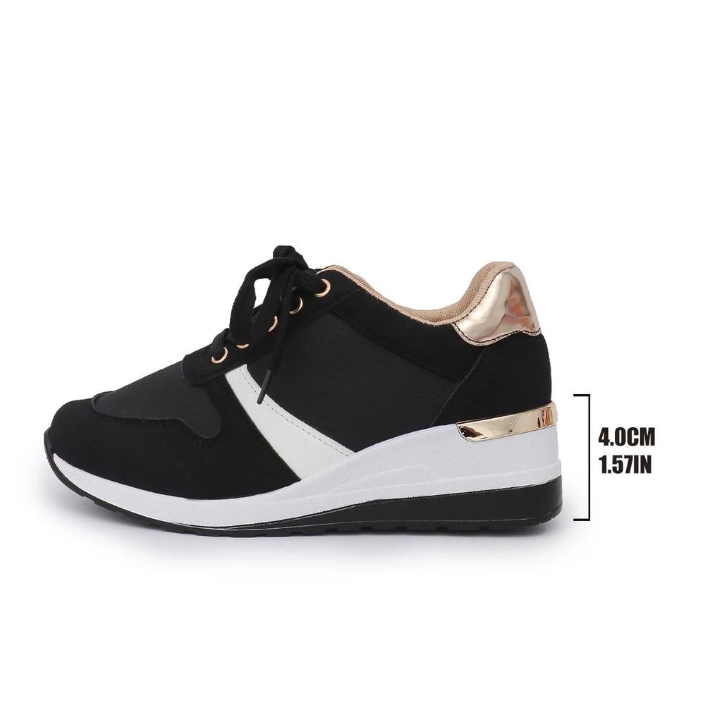 Women's Sneakers Light Pu Leather Casual Shoes Lace-up Vulcanized Shoes Luxury Tennis Training Shoes for Women Zapatillas Mujer