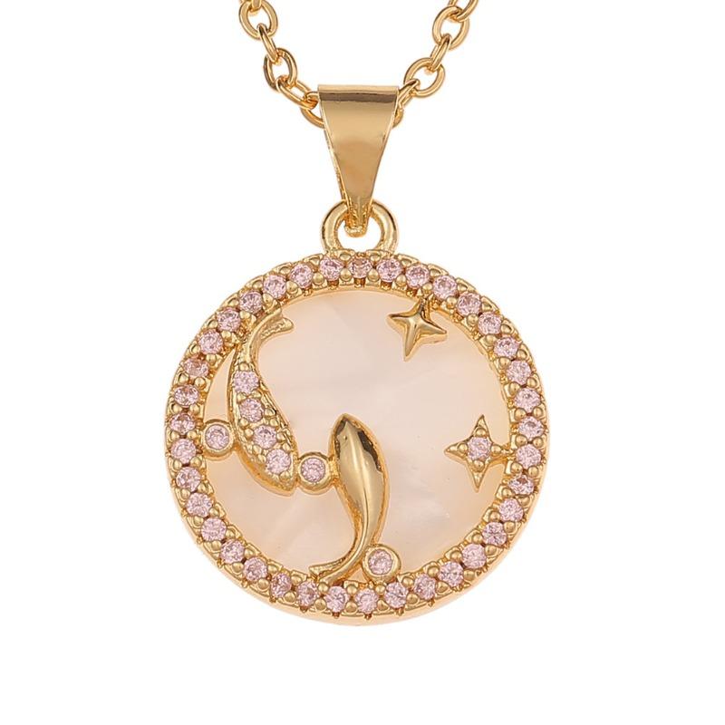 12 constellation fritillary jewelry pendant niche style creative twelve constellation necklace