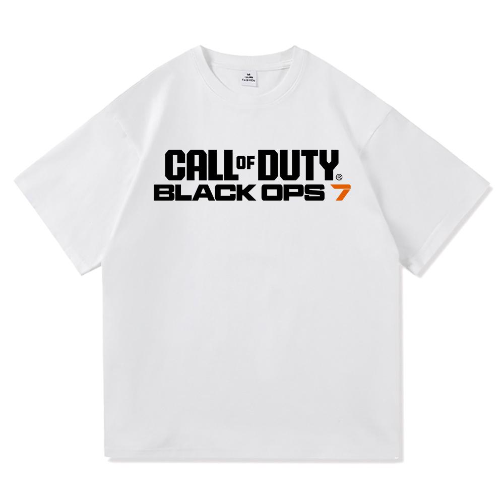 Call of Duty 7 Tričko Horká móda Pánské/Dámské Harajuku Estetické Vintage Tričko Vysoká kvalita Ležérní Cool Hra Bavlněná Trička
