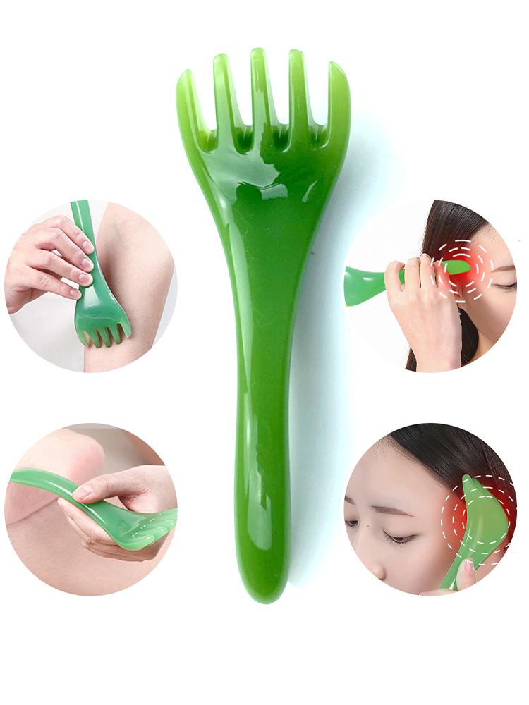 Five-claw Head Massager Scalp Resin Material Body Neck Leg Visage Massage Meridian Comb Acupuncture Point Press Massage Tool