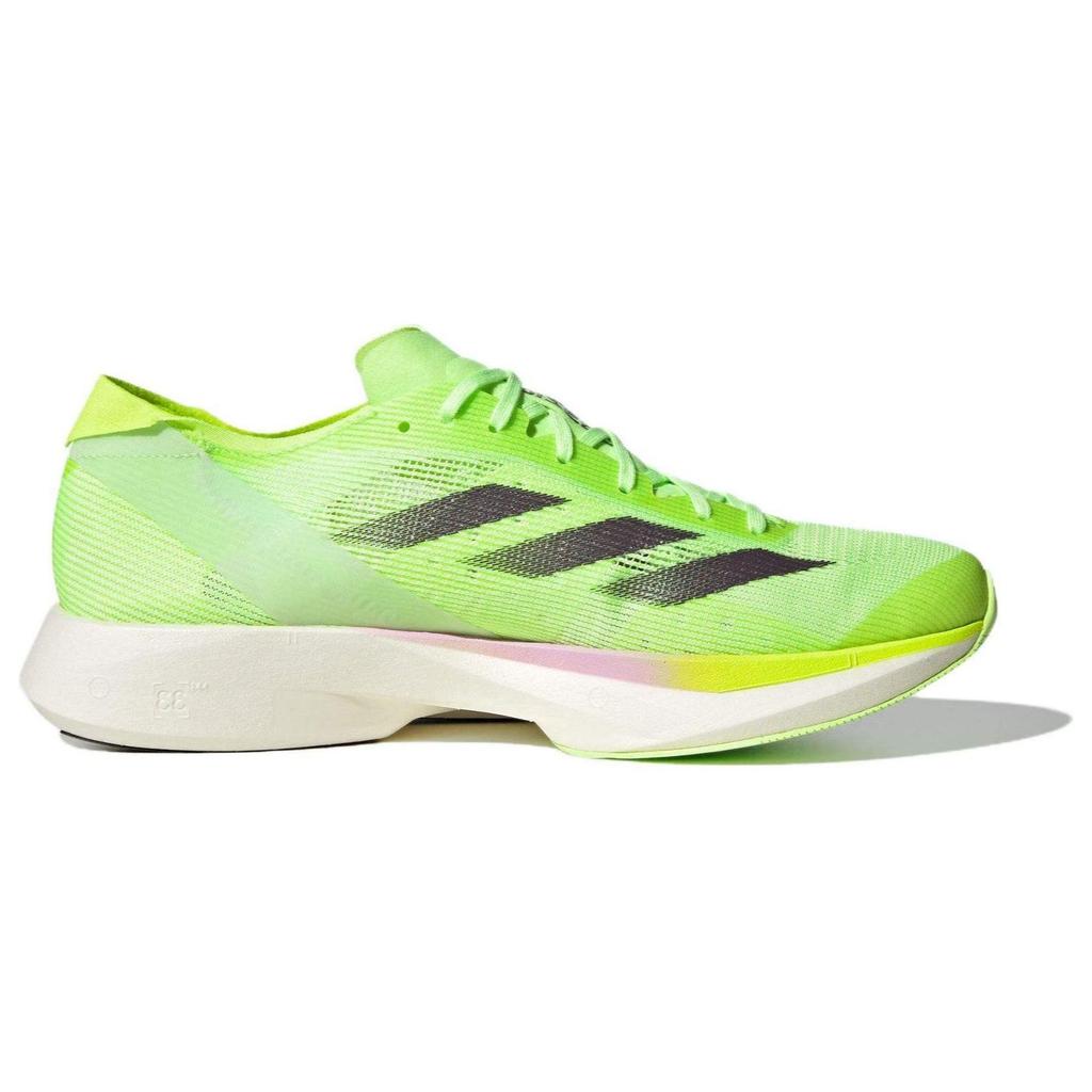 Adidas Adizero Takumi Sen 10 Comfortable Versatile Mesh Durable Low-Top Marathon Running Shoes Unisex Sneakers Green IG3134