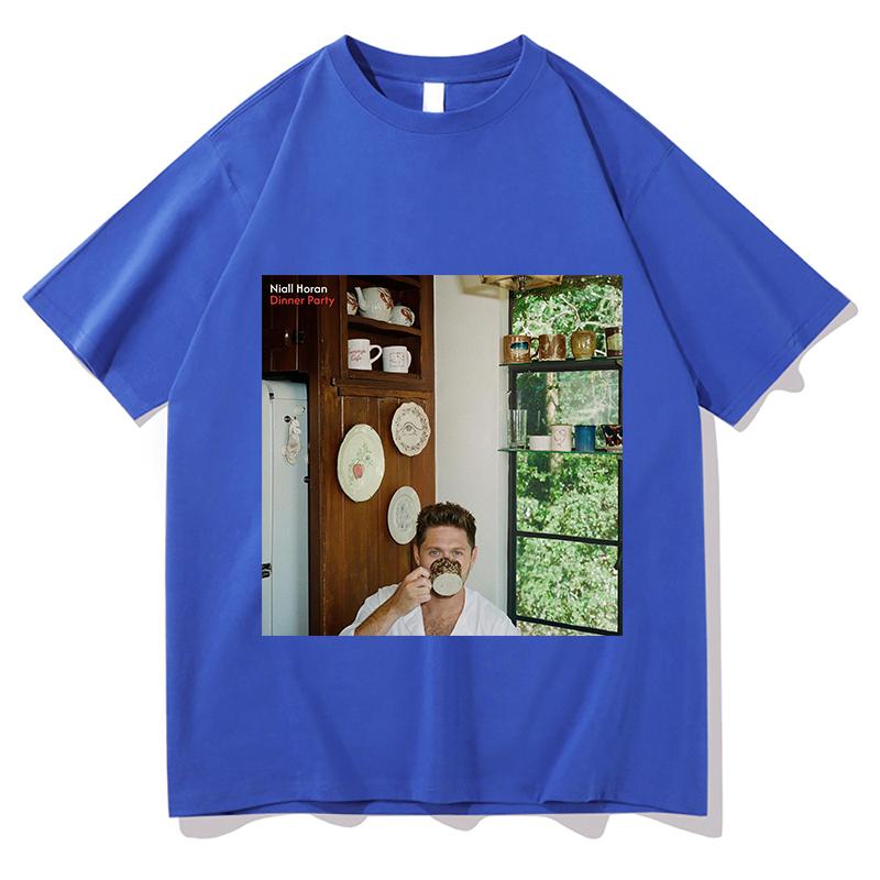 

Niall Horan Dinner Party Tour 2026 Merch T-shirt Women Vintage Washed Cotton Tees Shirt Hip Hop Gothic Short Sleeve T Shirts Top 4XL