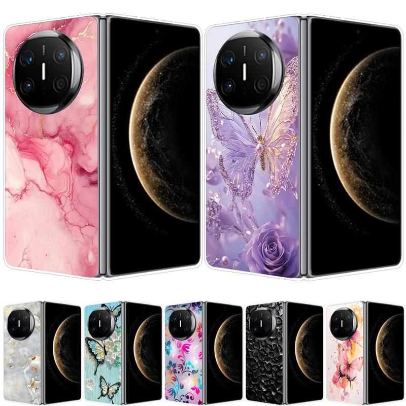 For HuaWei Mate X6 Case Marble Soft Hard PC Shell Back Cover For HuaWei Mate X3 X5 X6 X2 Full Coverage Phone Shell MateX6 Capa