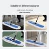 Double Section Cotton Dust Mop with Stainless Steel Pole for Industrial & Hotel Cleaning