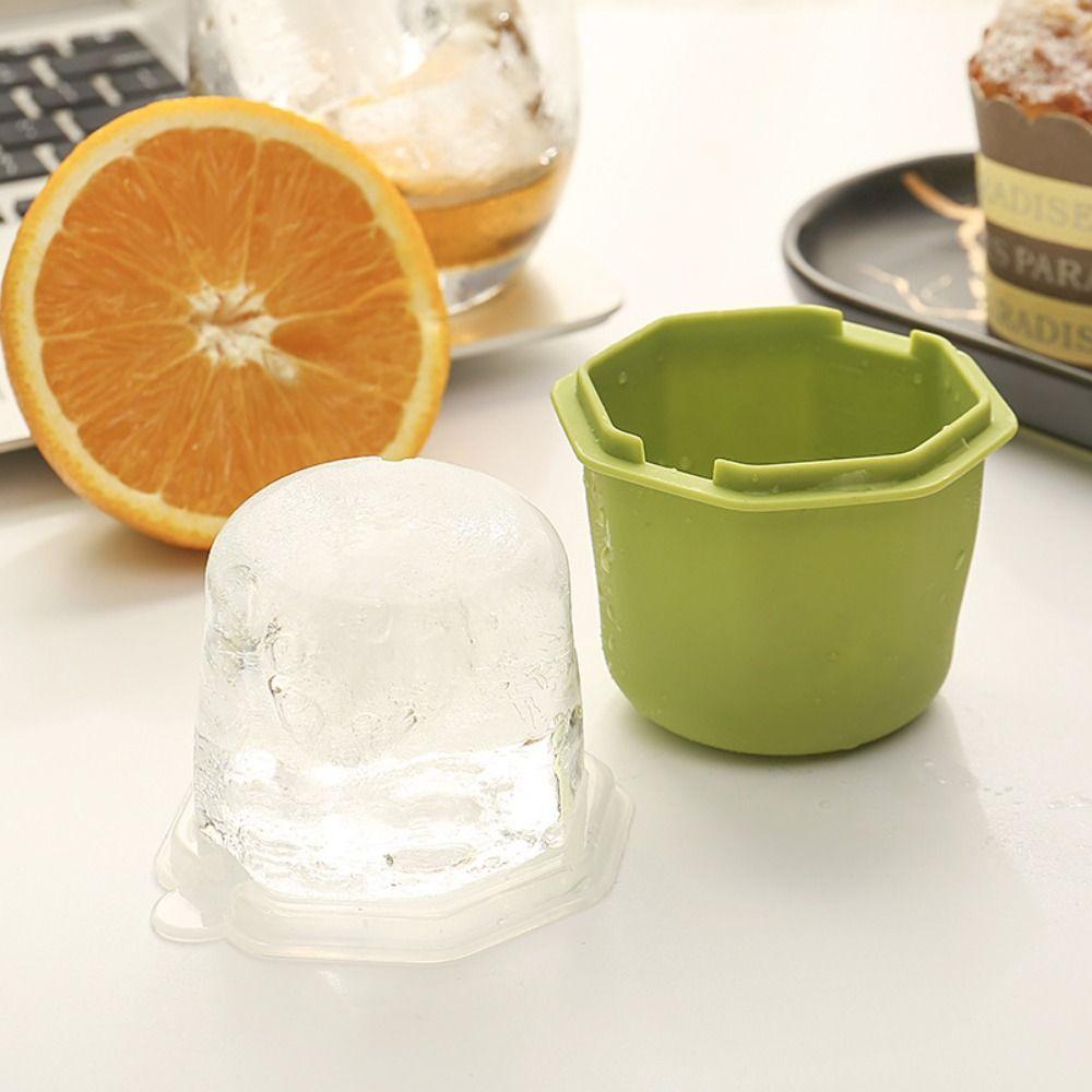 Polygon Ice Bucket With Lid Ice Cup Portable Ice Tray  For DIY Ice Cream