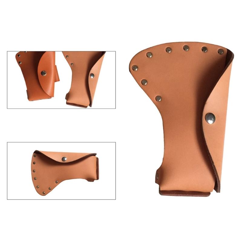 Multifunctional Leather Axes Holder Sheath Sleeve with Moisture Protection for Lumberjacks Camping & Forestry Activities