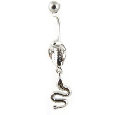 [F9023] - Body Piercing 'Mythical Serpent' White